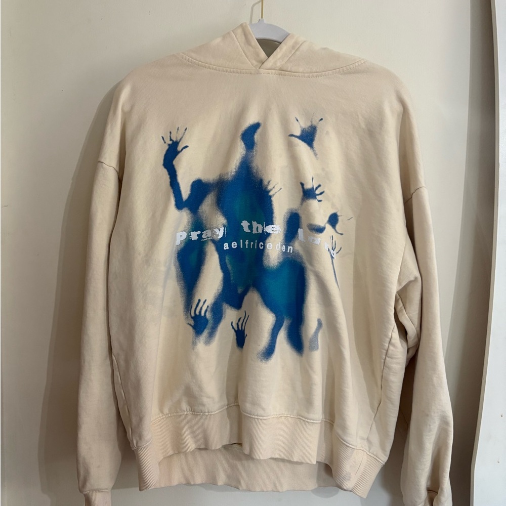 Aelfric Eden Beige and Blue Graphic Men's Sweater
